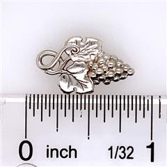 James Avery Retired Grape on a Vine Sterling Silver Charm